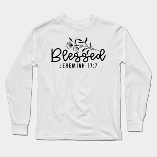 Blessed Jeremiah 17:7 Flowers Bible Christian Long Sleeve T-Shirt